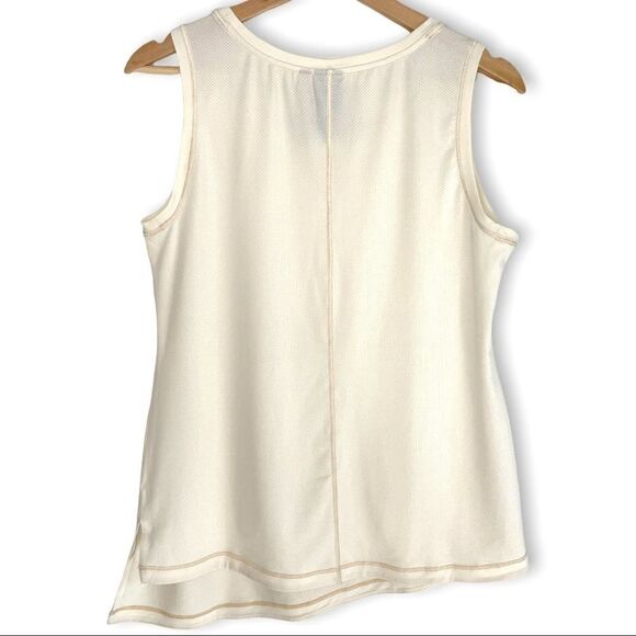 Indygena Asymmetrical Tank in Cream - Picture 6 of 9